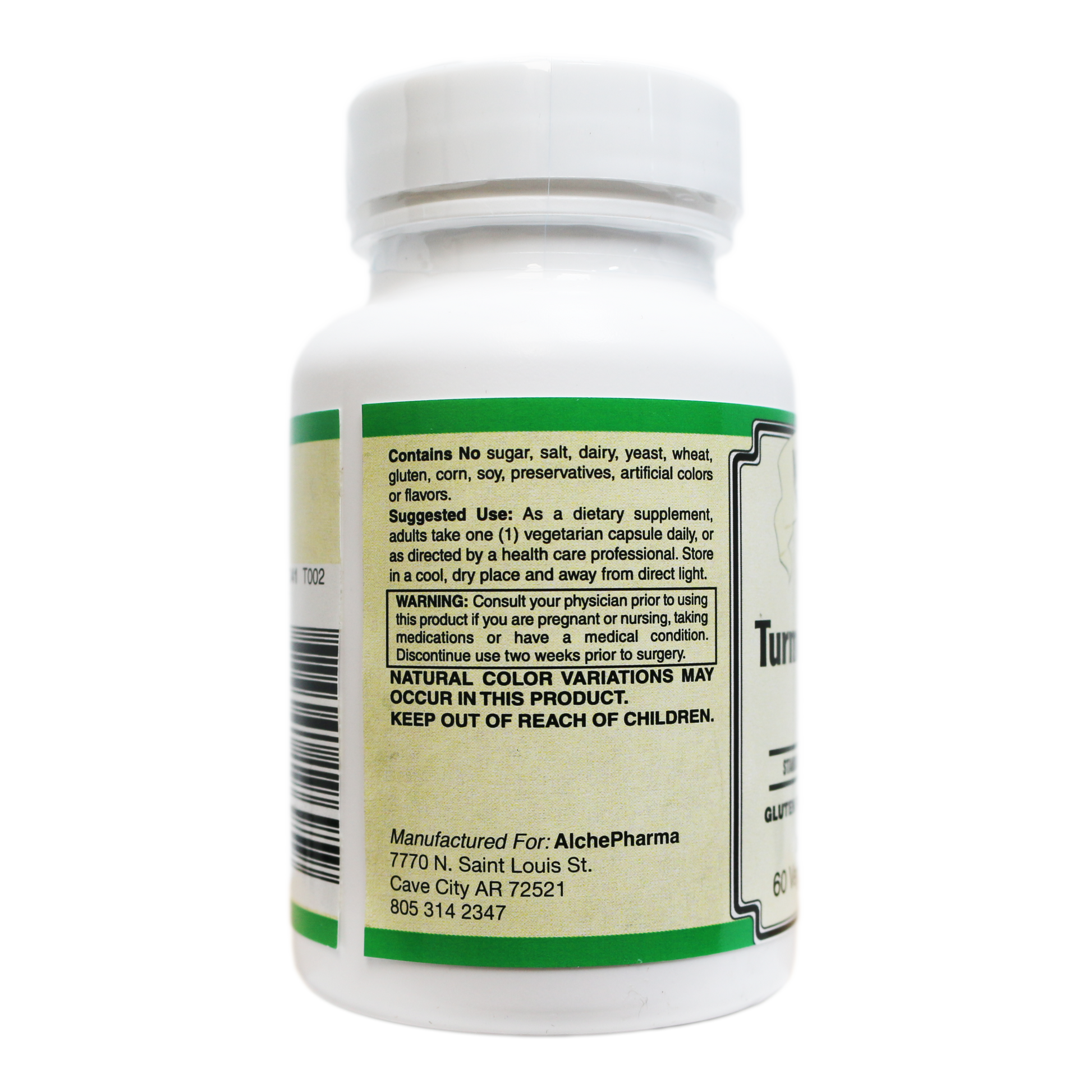 AlchePharma Radiant Turmeric 500: The Gold Standard 95% Curcuminoid Extract-Anti_Inflammatory-AlchePharma