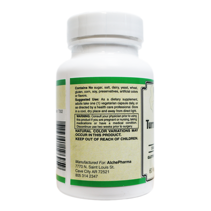 AlchePharma Radiant Turmeric 500: The Gold Standard 95% Curcuminoid Extract-Anti_Inflammatory-AlchePharma