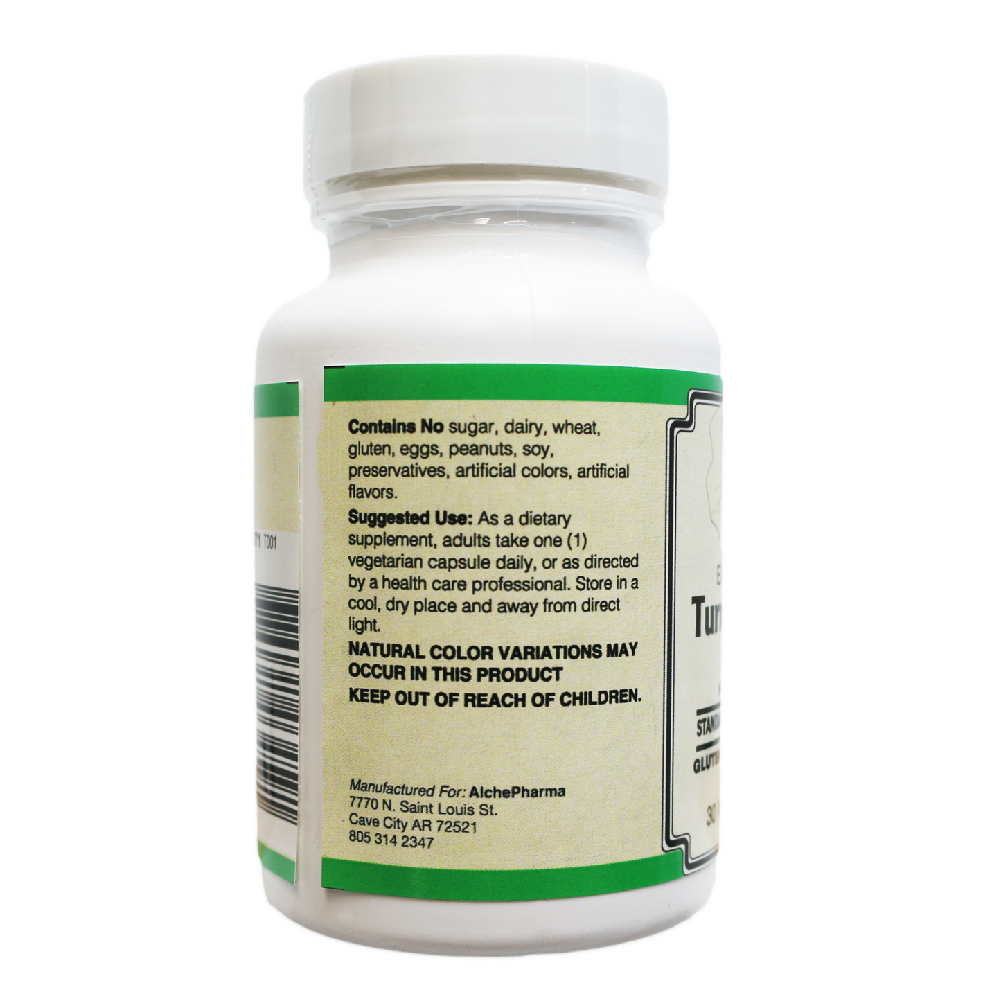 AlchePharma Turmeric 800: Super Strength 95% Curcuminoids with BioPerine®-Vitamins & Supplements-AlchePharma
