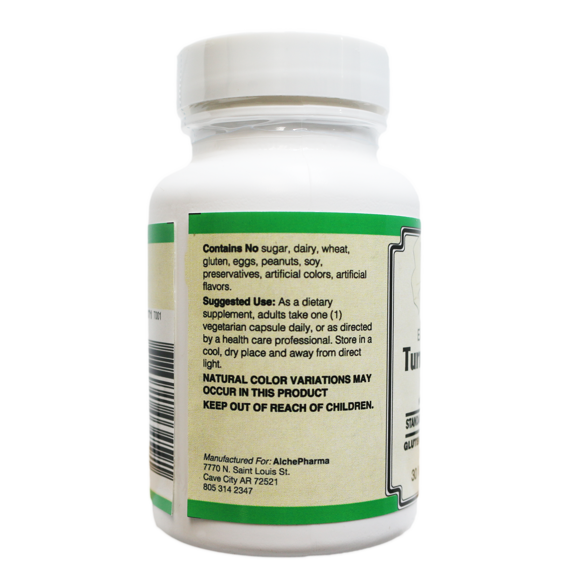 AlchePharma Turmeric 800: Super Strength 95% Curcuminoids with BioPerine®-Vitamins & Supplements-AlchePharma