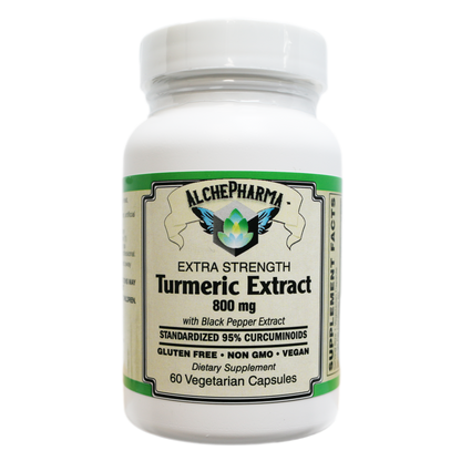 AlchePharma Turmeric 800: Super Strength 95% Curcuminoids with BioPerine®-Vitamins & Supplements-AlchePharma