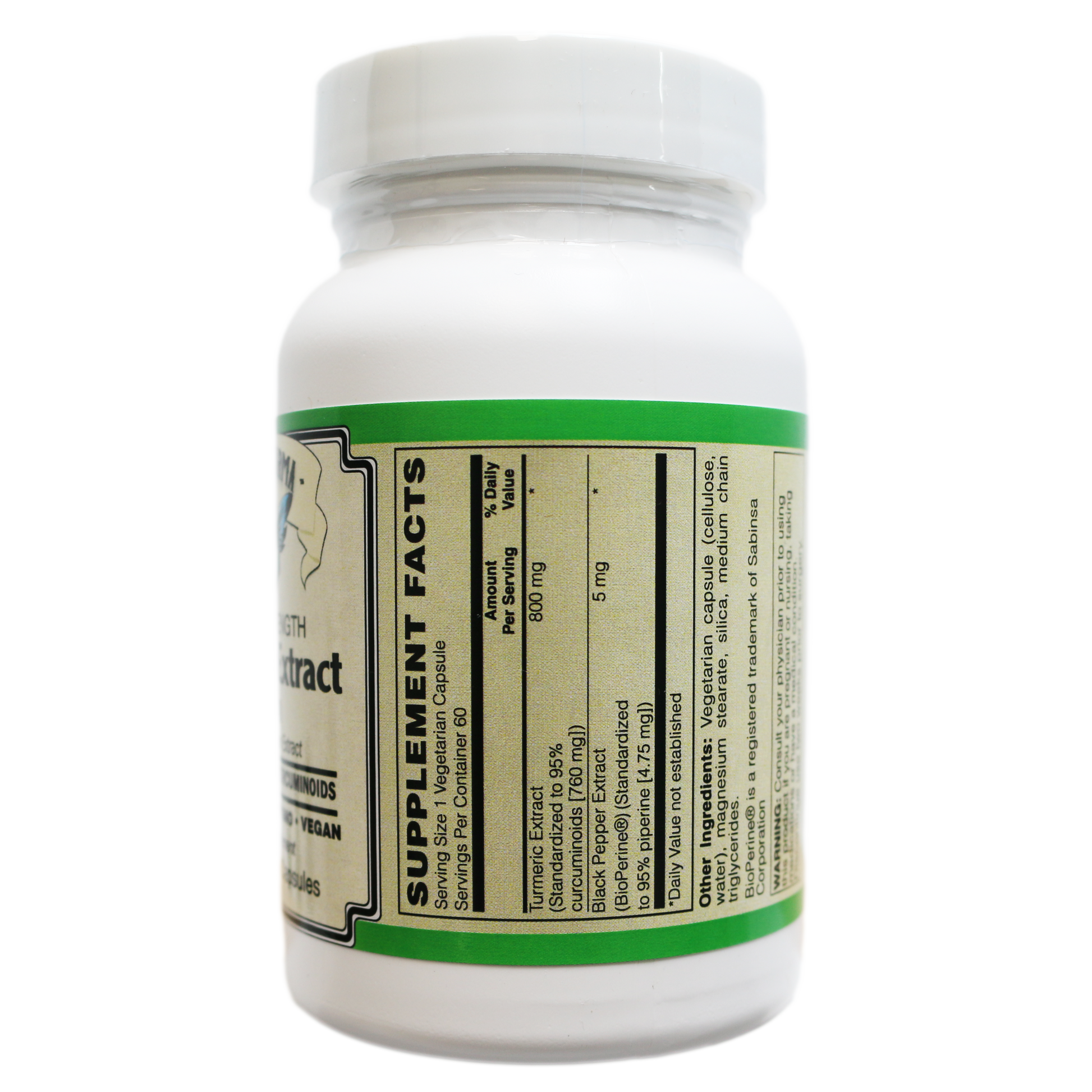 AlchePharma Turmeric 800: Super Strength 95% Curcuminoids with BioPerine®-Vitamins & Supplements-AlchePharma