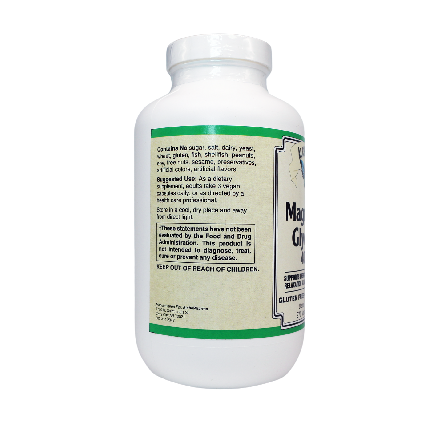 AlchePharma® Magnesium Glycinate 400mg-AlchePharma
