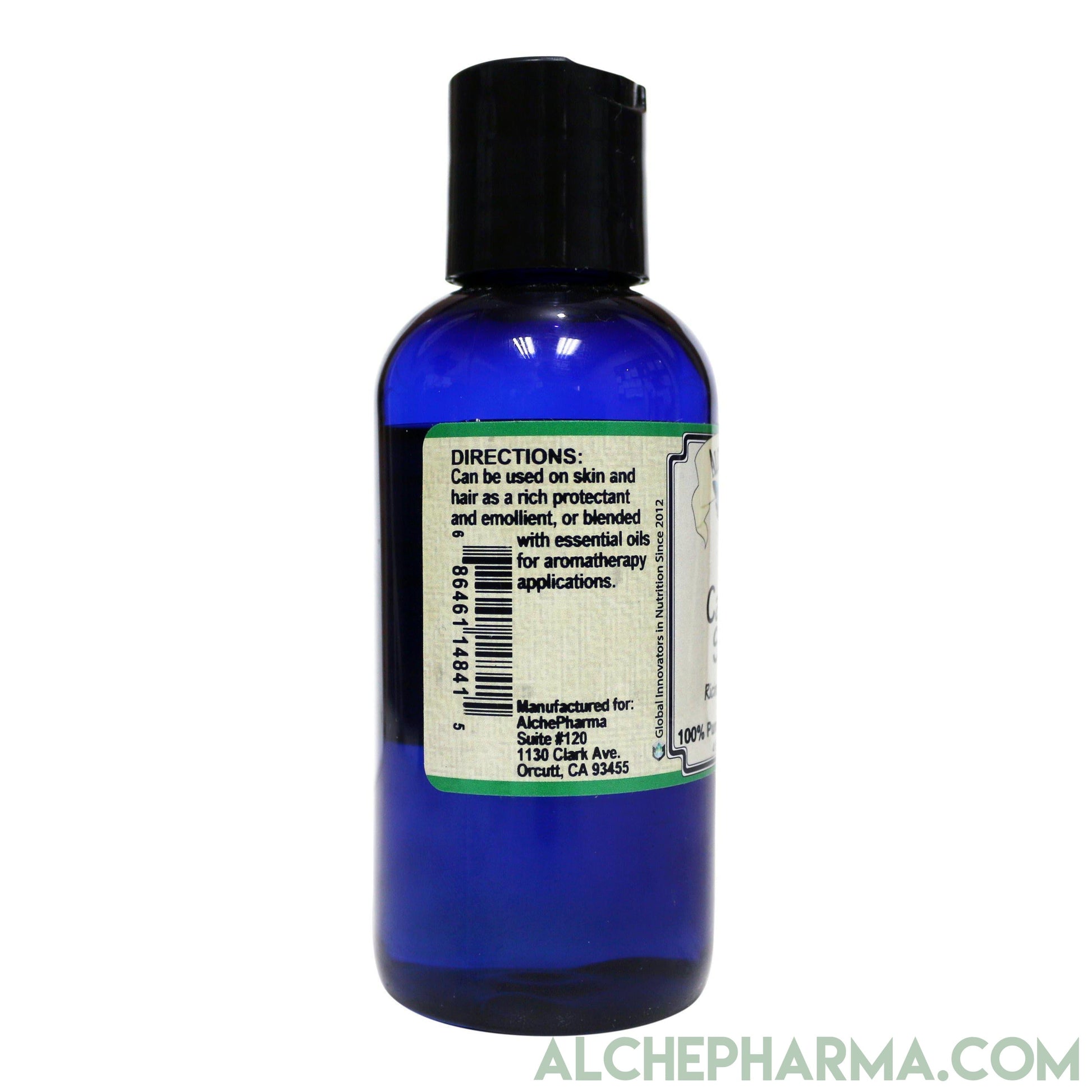 Castor Seed/Bean Oil ( Ricinus Communis ) - Diverse Oil with Multiple Uses, 100% Pure, No added Ingredients-Hair Skin Nails-AlchePharma