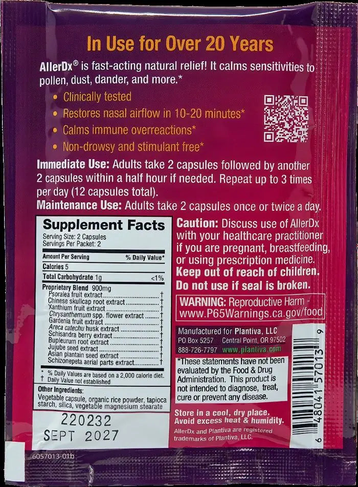 AllerDx pouch, 4 ct vegan