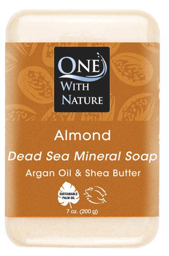 Almond Soap with Dead Sea Minerals, Argan Oil & Shea Butter