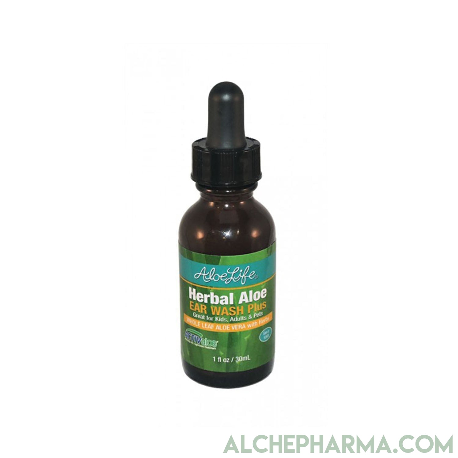 Aloe Life Herbal Aloe Ear Wash Plus 1oz-AlchePharma