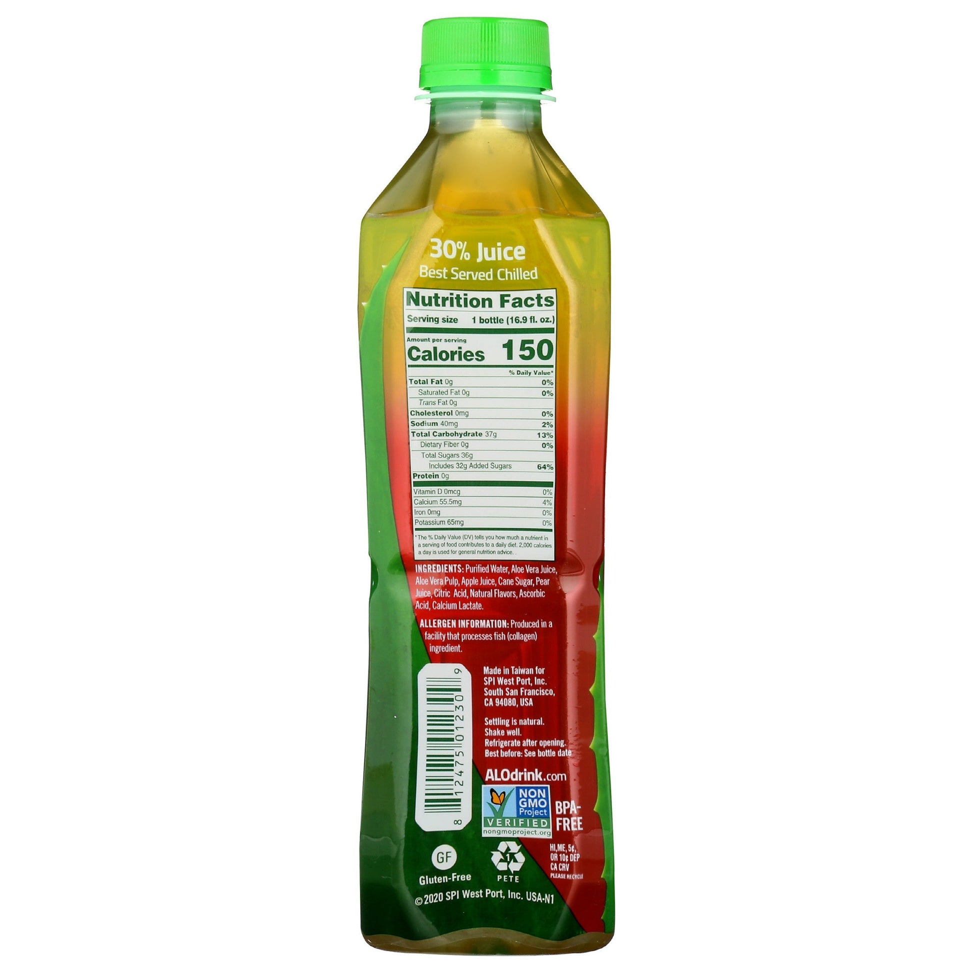 Aloe Vera Juice Drink - 16.9 fl oz (8 Flavors!)-AlchePharma