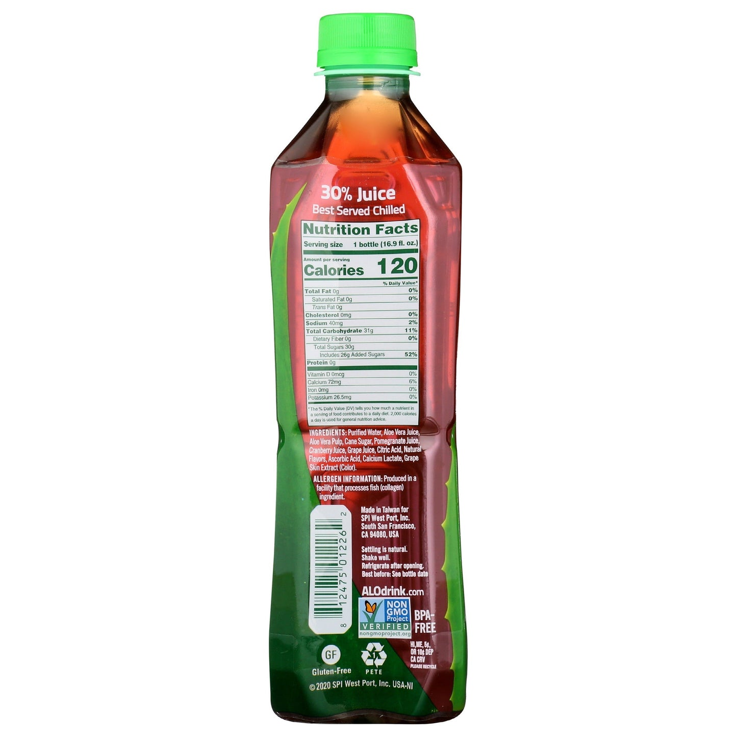 Aloe Vera Juice Drink - 16.9 fl oz (8 Flavors!)-AlchePharma