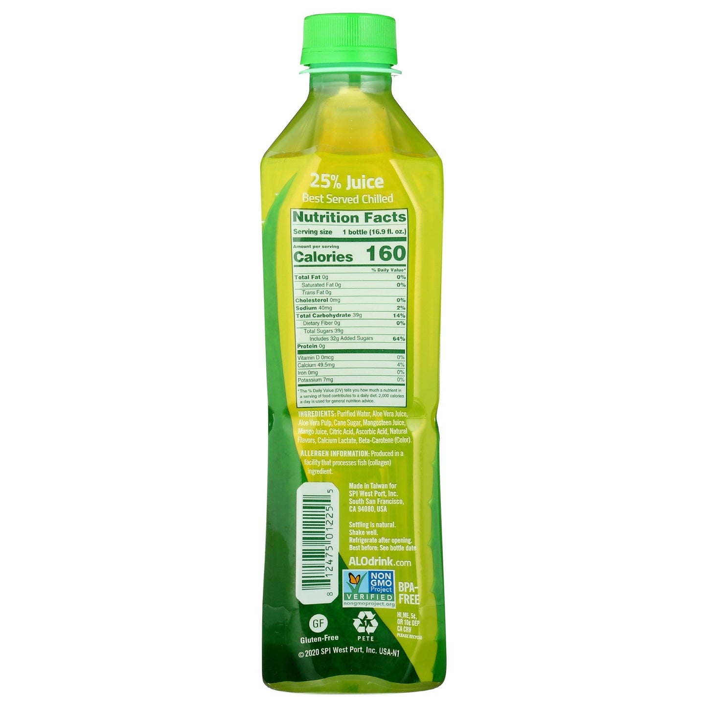 Aloe Vera Juice Drink - 16.9 fl oz (8 Flavors!)-AlchePharma