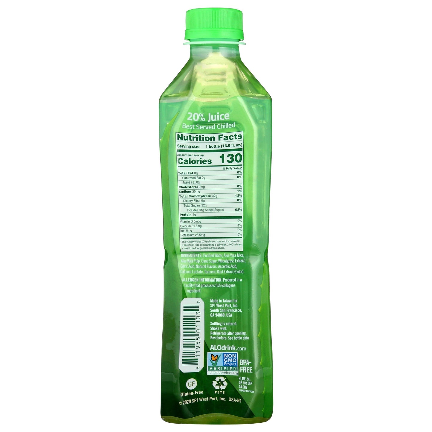 Aloe Vera Juice Drink - 16.9 fl oz (8 Flavors!)-AlchePharma