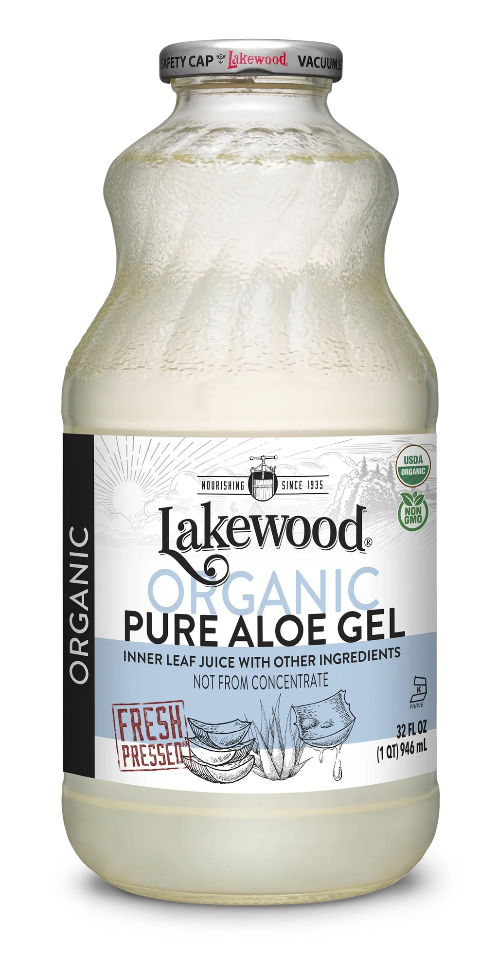 Lakewood Organic Pure Aloe Gel Juice