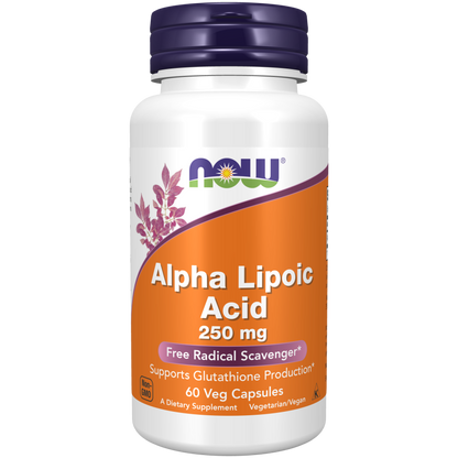 Alpha Lipoic Acid 250 mg Veg Capsules-Antioxidants-AlchePharma