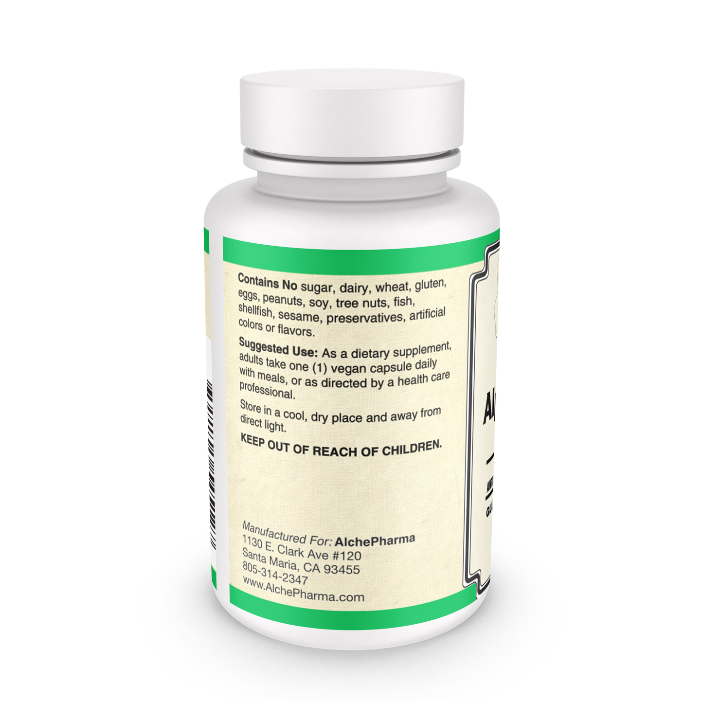 Alpha Lipoic Acid 600 mg 50:50 R and S forms-Anti-Oxidant-AlchePharma