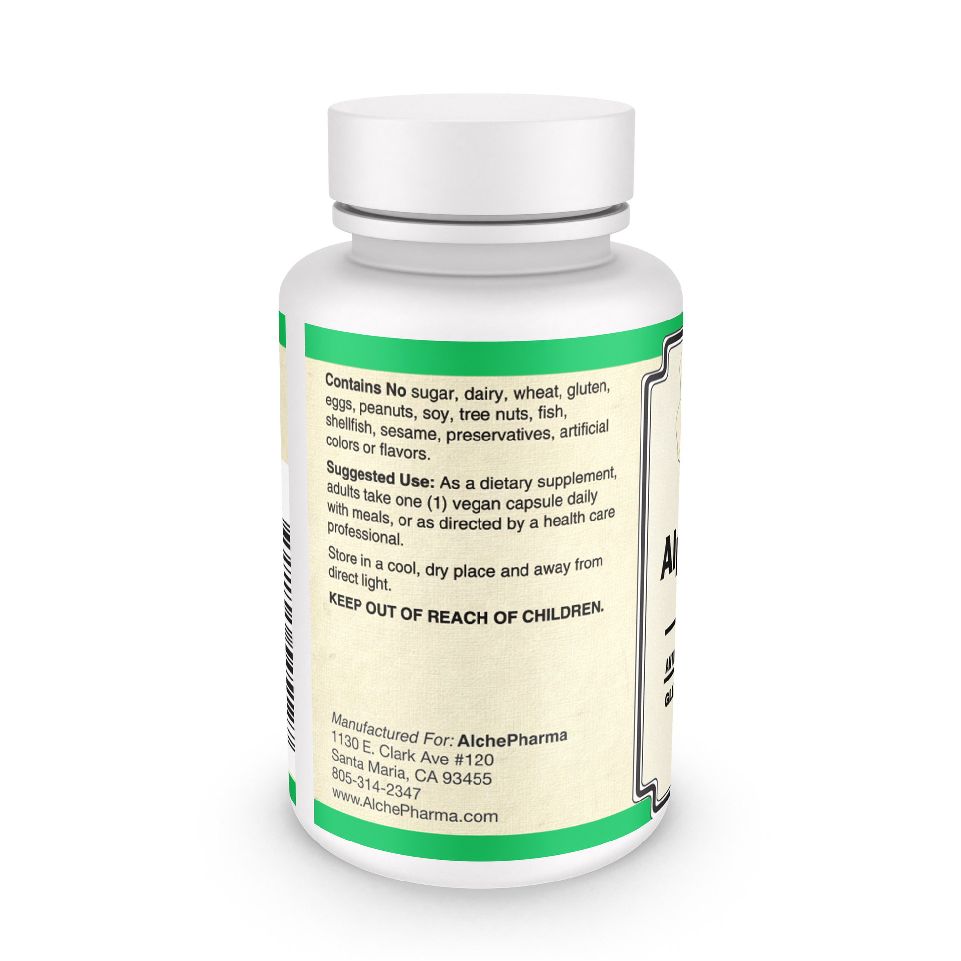 Alpha Lipoic Acid 600 mg 50:50 R and S forms-Anti-Oxidant-AlchePharma