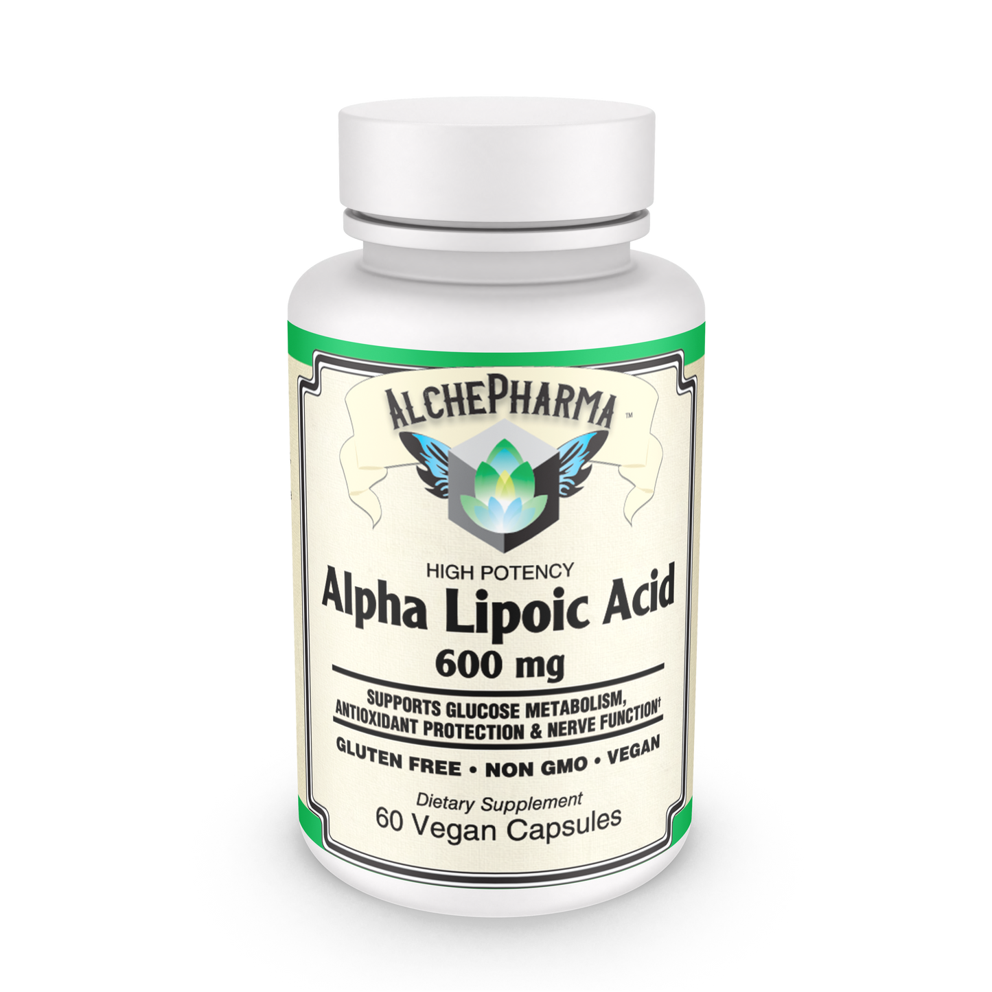 Alpha Lipoic Acid 600 mg 50:50 R and S forms-Anti-Oxidant-AlchePharma