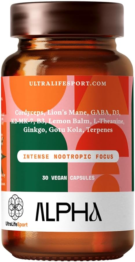 Alpha - Intense Nootropic Focus - 30 Capsules