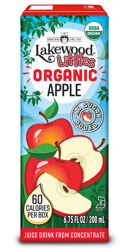 Lakewood Littles Organic Apple Juice Boxes