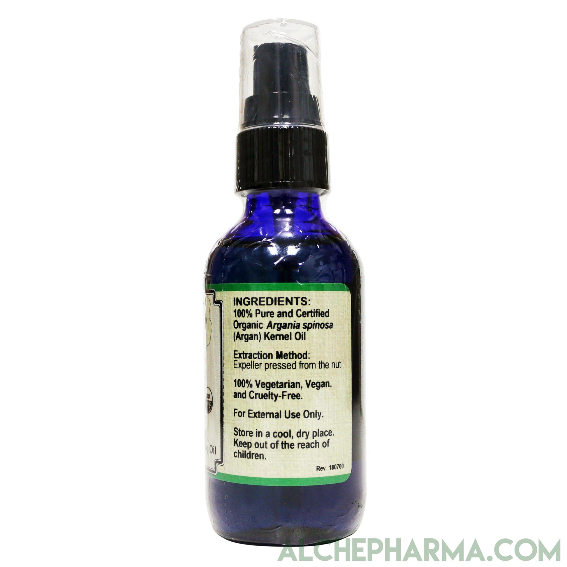 Argan Oil - USDA Certified Organic 100% pure ( Argania Spinosa ) 2 fl oz ( 59 ml )-Moisturizing-AlchePharma