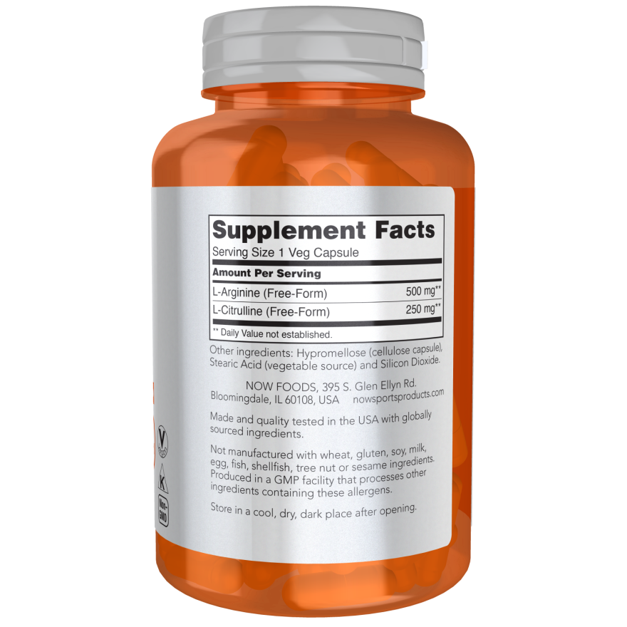 Arginine & Citrulline 500 mg / 250 mg Veg Capsules-Amino Acids-AlchePharma