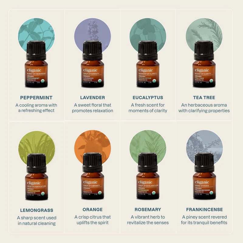 8-Piece Essential Oil Aromatherapy Set