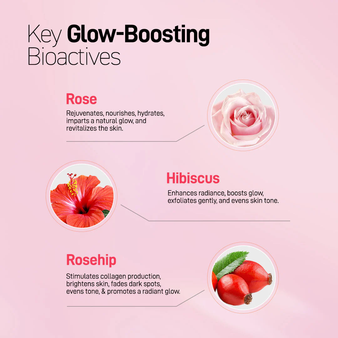 Glow-Boosting Magical Clay Mask - with Pink Rose & French Pink Clay - 150 g