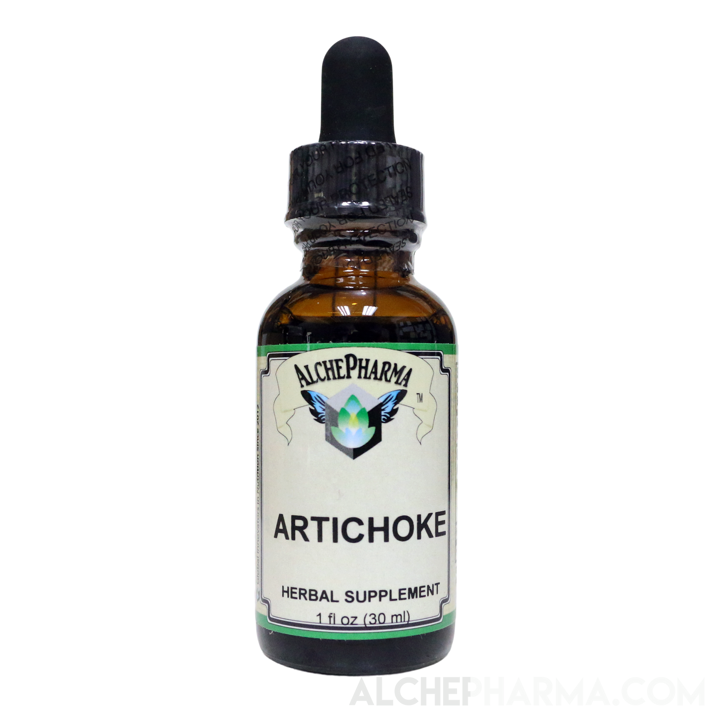 Artichoke Liquid Tincture ( Organic Artichoke Leaf ) 500 mg Equivalence per serving Parve K-1604-Herb Tincture-AlchePharma