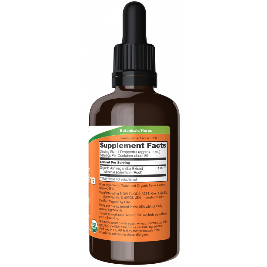 Ashwagandha Extract Liquid, Organic-Herbs-AlchePharma