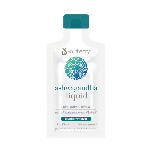 Ashwagandha Liquid 1 Fl. Oz. Pouches (Blueberry)-Stress-AlchePharma