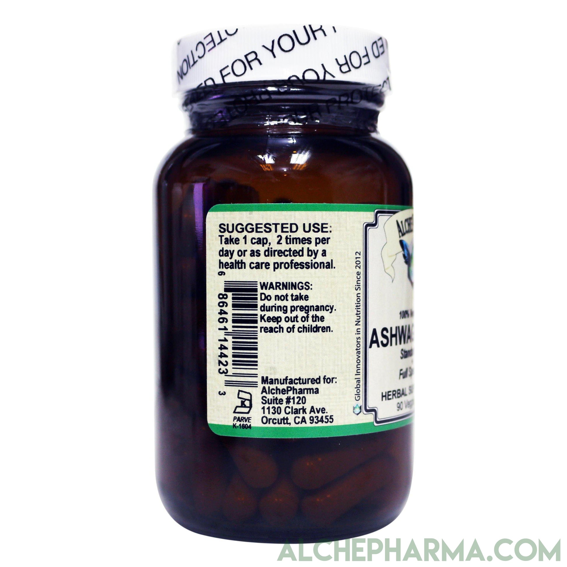 Ashwagandha Organic full spectrum root and Standardized extract mix Pure, Vegetarian, No Fillers-Ayurvedic-AlchePharma