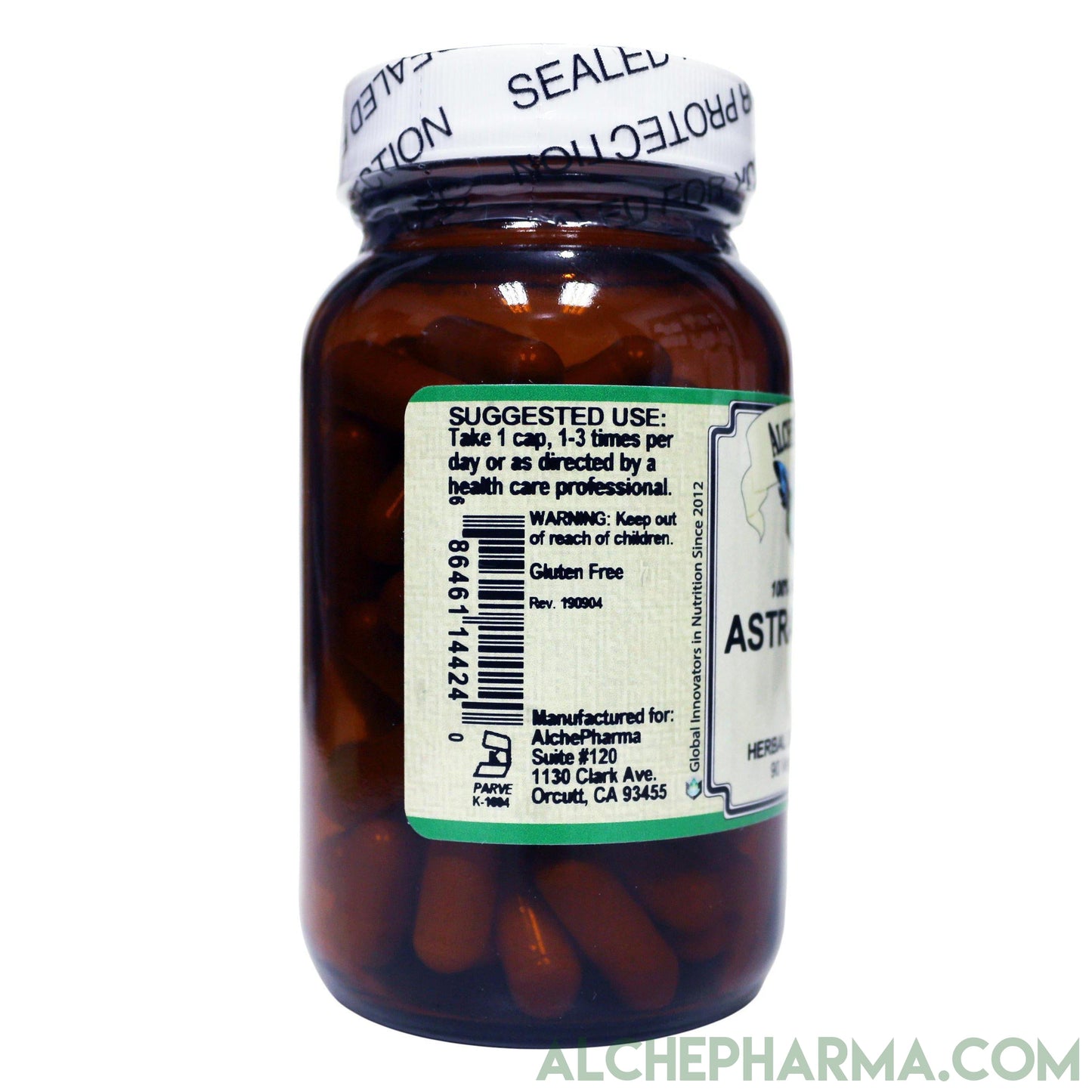 Astragalus- Organic Astragalus Membranaceus Root Vegetarian Capsules-herb-AlchePharma