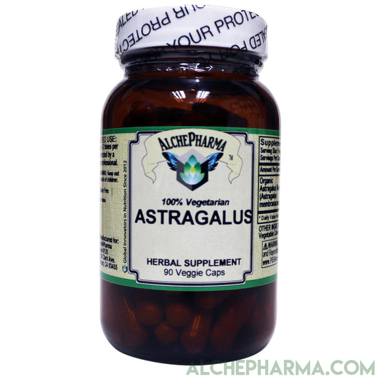 Astragalus- Organic Astragalus Membranaceus Root Vegetarian Capsules-herb-AlchePharma