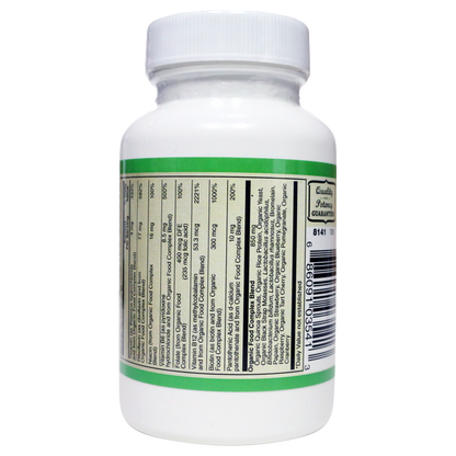 B-Complex Certified Organic Whole Food Vegan-Vitamins & Supplements-AlchePharma