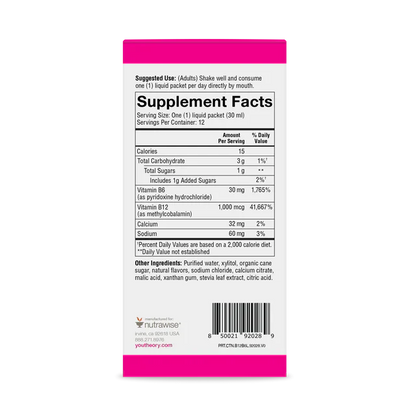 B12 B6 Liquid Pouches (Raspberry)-B Vitamin-AlchePharma