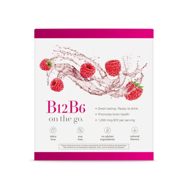 B12 B6 Liquid Pouches (Raspberry)-B Vitamin-AlchePharma