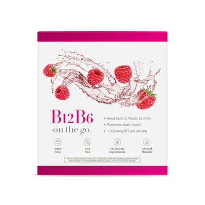 B12 B6 Liquid Pouches (Raspberry)-B Vitamin-AlchePharma