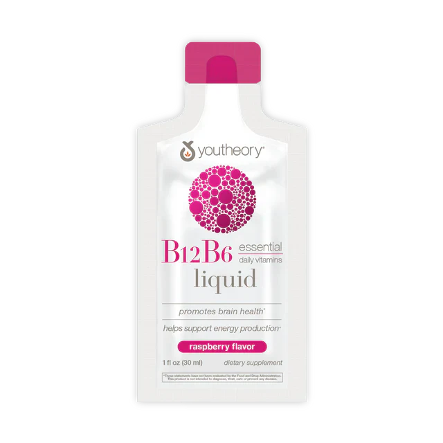 B12 B6 Liquid Pouches (Raspberry)-B Vitamin-AlchePharma
