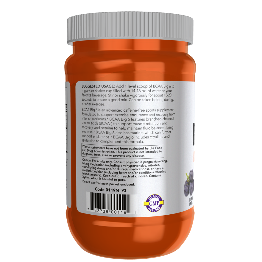 BCAA Big 6, Grape Flavor Powder-Amino Acids-AlchePharma
