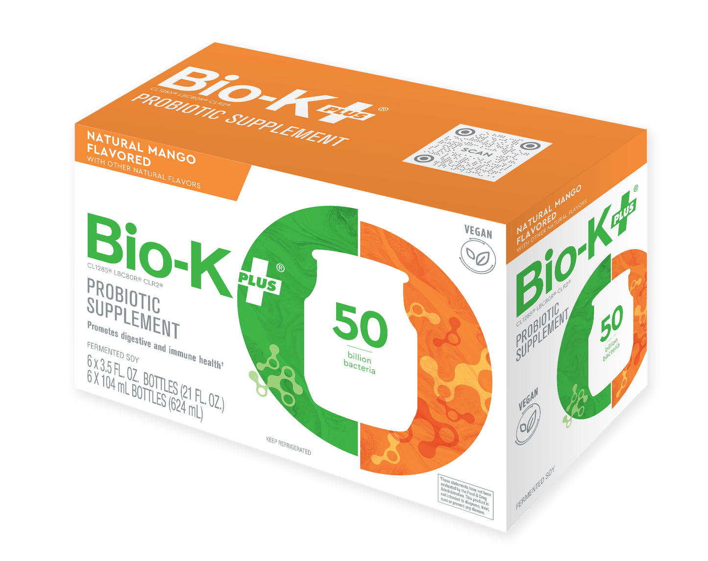 Bio-K Plus Mango Probiotic Fermented Soy