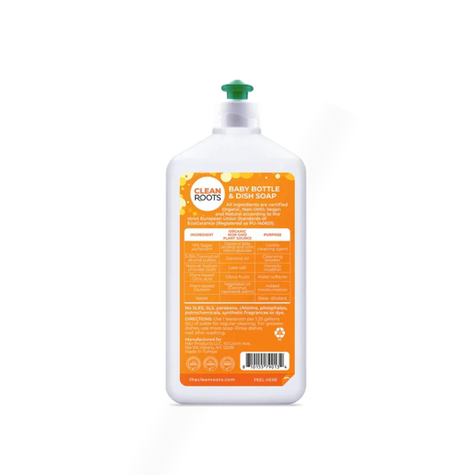Baby Bottle & Dish Soap 16.9 Fl. Oz. (Plant-Based All Natural Organic Scent-Free)-Dish Soap-AlchePharma