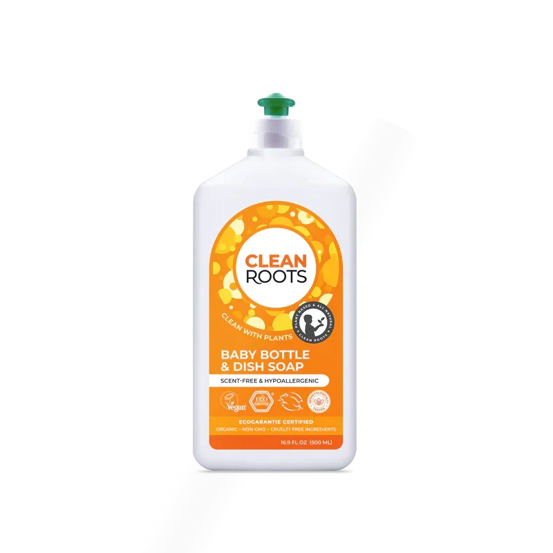 Baby Bottle & Dish Soap 16.9 Fl. Oz. (Plant-Based All Natural Organic Scent-Free)-Dish Soap-AlchePharma