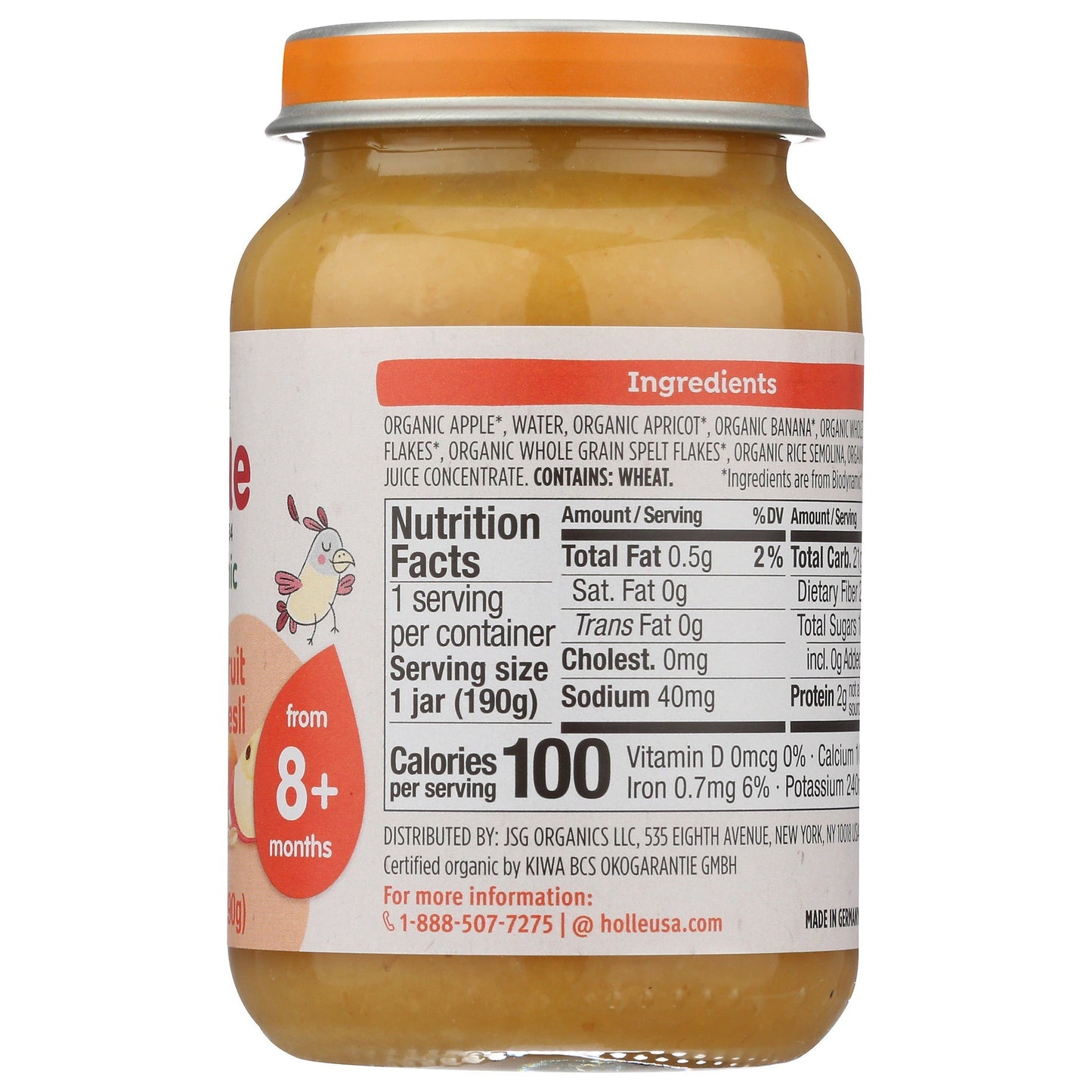Baby Food Jars 8+ Months (2 Organic Flavors)-Baby Food-AlchePharma