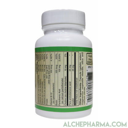 Balanced B-100 Complex Caps with Choline, PABA and Inositol ( Preservative free )-AlchePharma