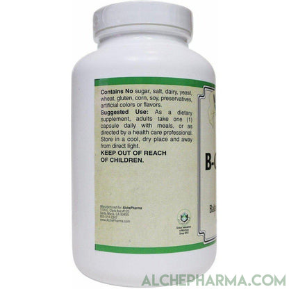 AP Balanced B-100 Complex, 50, 100, 250 Caps with Choline, PABA and Inositol ( Preservative free ) - AlchePharma