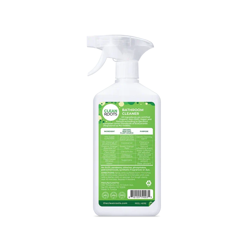 Bathroom Cleaner 16.9 Fl. Oz. Spray (Plant-Based All Natural Organic Orange)-Bathroom Cleaner-AlchePharma