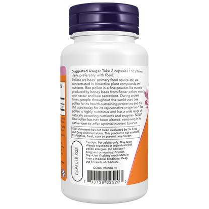 Bee Pollen 500 mg Capsules-Bee Products-AlchePharma