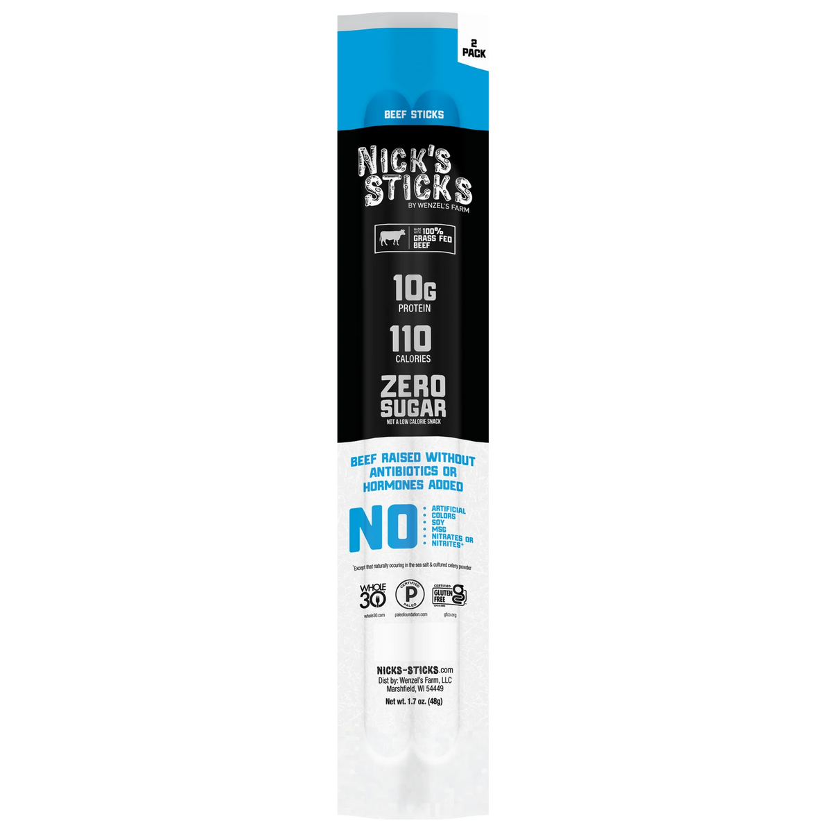 100% Grass Fed Beef Sticks