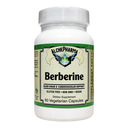 Berberine HCL 500 mg ( NON GMO • VEGAN • GLUTEN FREE ) from Berberis aristata bark-Herb-AlchePharma