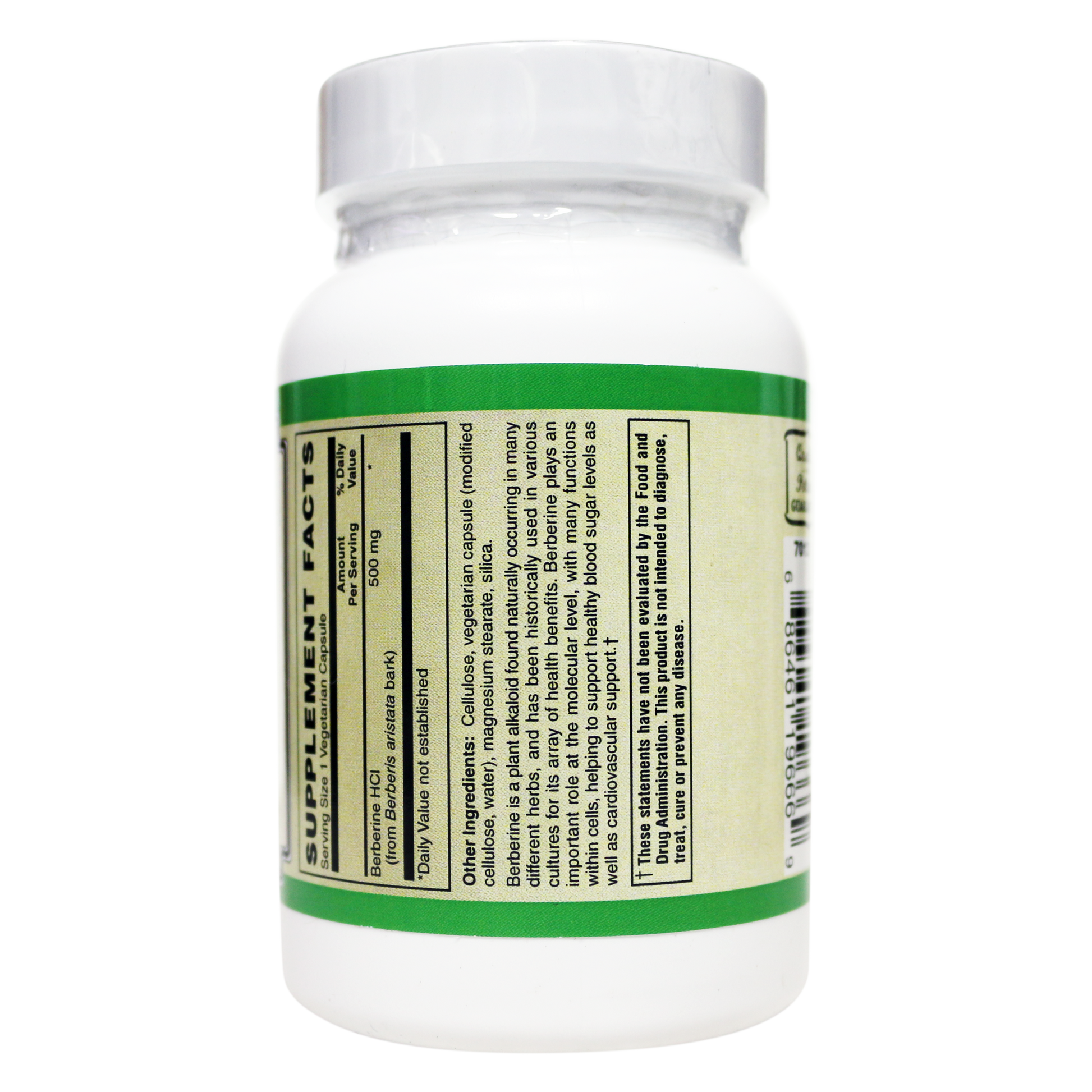 Berberine HCL 500 mg ( NON GMO • VEGAN • GLUTEN FREE ) from Berberis aristata bark-Herb-AlchePharma