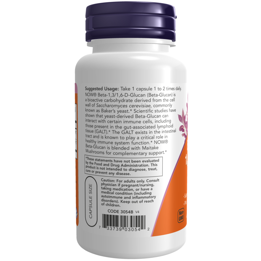Beta 1,3/1,6- D -Glucan 100 mg Veg Capsules-Immune System Enhancers-AlchePharma